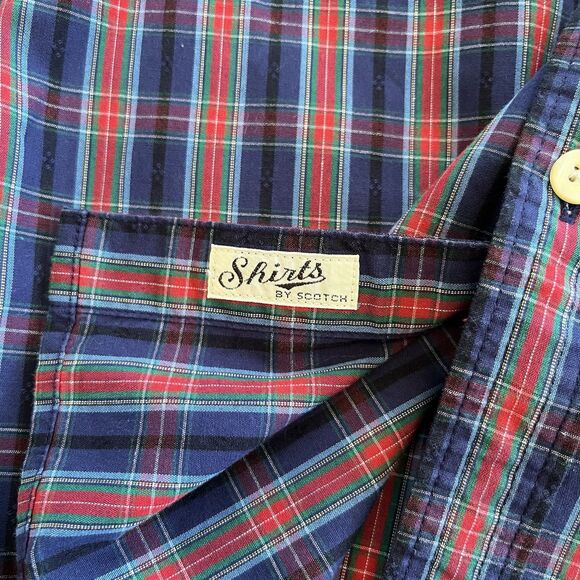 Scotch & Soda Men’s Button Up Shirt Size L Plaid Long Sleeve Preppy Classic - Picture 10 of 14